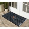 A1HC Large Monogrammed Door Mat, Natural Rubber, 24x39, Ideal for