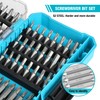 DURATECH 53-Piece Screwdriving Bit Set with Tough Case, S2 Steel