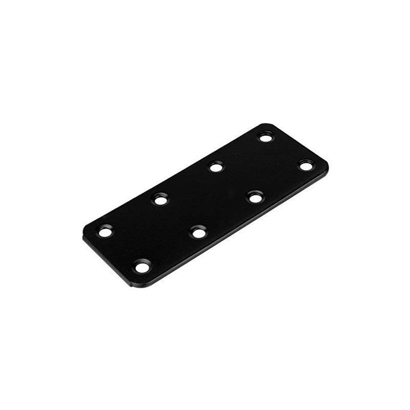 OTTFF 20 Pack 4 x 1-1/2" Black Mending Plates, Straight
