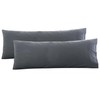 Microfiber Long Body Pillowcases 2 Pack, Super Soft Bed Pillow