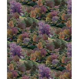 Forest of Trees Cotton Fabric by The Yard, Precut 1 Yard Pieces