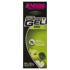 Endura Sports Energy Gel Green Apple 20 x 35g Sachets