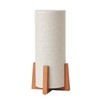 KUNJOULAM Modern Small Table Lamps, Nightstand Lamp with Linen Fabric