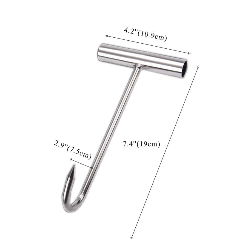 LGEGE Set di 2 Ganci per Macelleria in Acciaio Inox
