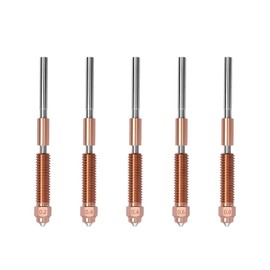 5PCS K2 Plus Nozzle Kits, Titanium Copper Alloy Hardened Steel Quick-Swap Nozzle, All-Metal Integrated High Temperature 0.2/0.4/0.6/0.8MM Nozzle for Creality Hi, K2 Plus 3D Printer