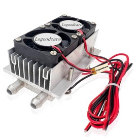 Lsgoodcare 120W Semiconductor Refrigeration Cooler Kit DIY Peltier Cooler 12V TEC1-12706 Peltier Heatsink Module kit Thermoelectric Peltier Water Cooling System for DIY Car Electronic Refrigerator
