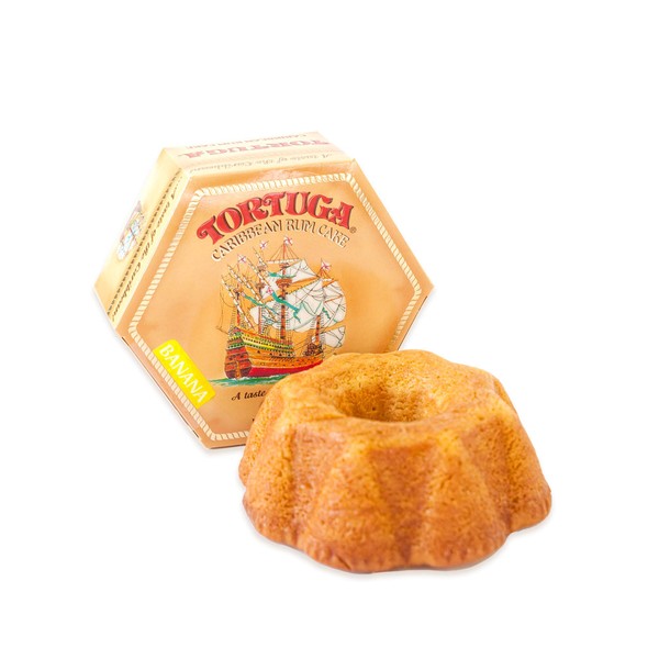 TORTUGA Caribbean Banana Rum Cake - 16 oz Rum Cake - The Perfect Premium Gourmet Gift for Gift Baskets, Parties, Holidays, and Birthdays - Great Cakes for Delivery