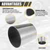 X AUTOHAUX 2pcs Car Mandrel Exhaust Elbow Pipe Concentric Reducer