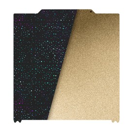 Jusnboir 3D Printer Build Plate Double Sided Spring Steel Sheet Flexible Platform 256x256mm, Textured PEI + Starry PEY Heated Bed for Twotrees SK1 3D Printer