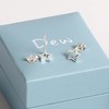 Dew Sterling Silver Open Star Stud Earrings