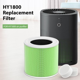 2-Pack HY1800 Replacement Filters for Honeyuan/MORENTO/Loytio Air Purifiers | 3-in-1 filtration with Enhanced Carbon Technology | Compatible with CHIVALZ/AYAFATO/IOIOW HY1800 Models