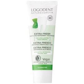 Logona Extra Fresh Daily Care Peppermint Toothpaste Fluoride Free, 75 Ml X