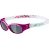 ALPINA Unisex - Children, FLEXXY KIDS sunglasses, pink-dots, One Size