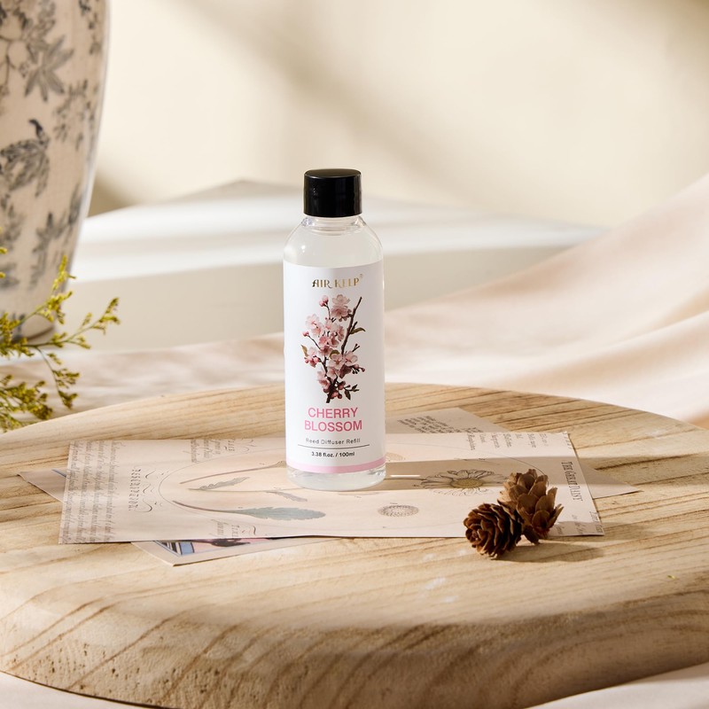 Airkeep Diffuser Oil Refill/Cherry Blossom/3.38oz（100ml/1 Pack/Scented Oil Refill for Diffuser