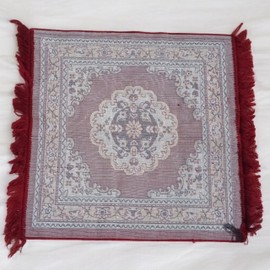 Meditation Floor Mat for Sitting, Prayer and Yoga, Traditional Pooja Aasan 23"By26"Inch Velvet for Multipurpose Sequence Work Pooja Indian Traditional Cultural Decorations Item & Article