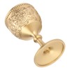 Gold Chalice Retro Embossed Style Thickened Brass Luxurious Elegant Luster