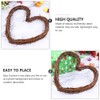 Garneck 3pcs Love Heart Rattan DIY Craft Projects Twig Grapevine