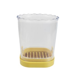 votuyet 1Pcs 2.95 inch yellow grape cutter egg slicer strawberry slicer fruit slicer,fruit cutter strawberry cutter for slicing Strawberry,Grape,Banana,Kiwi,Mushroom,Boiled Egg into neat slices.