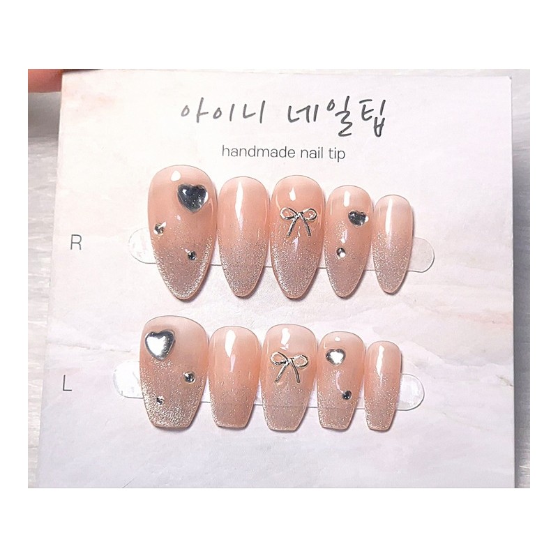 [In-store special discount] Balsam Water Coral Magnetic Gel Handmade Nail
