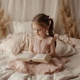 Bownita Girl's' Classic Handmade Nekomimi Hair Clips, Snag-Free, No-Slip, Mini Size (Turftan)