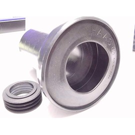 Haas Wall-mounted Toilet Connection Fittings DN 90 with White Covers
