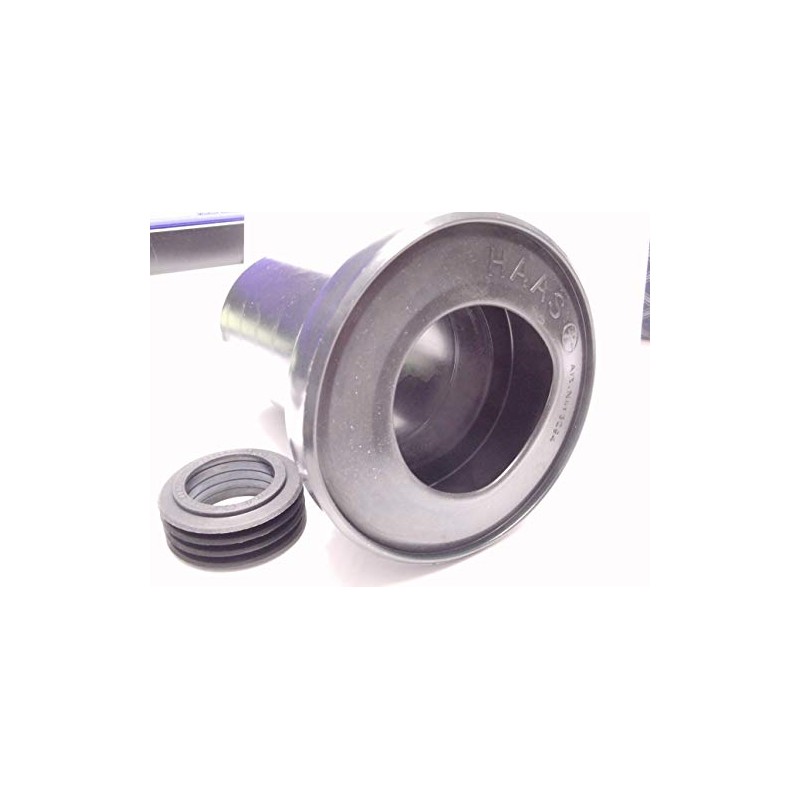 Haas Wall-mounted Toilet Connection Fittings DN 90 with White Covers