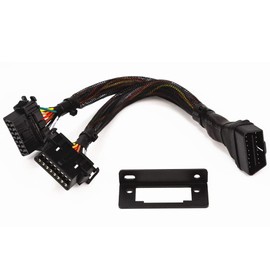 GFFG OBD II Cable OBD2 16 Pins Male to 2 Female Splitter Y Cable 20awg Thick Wire