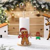Beeveer Christmas Paper Towel Holder Wooden Gingerbread Towels Paper Holder