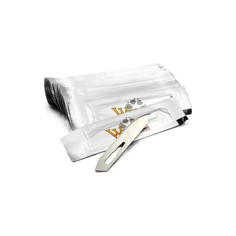Wiebe Wicked Sharp Replacement Blades (100-Pack) | Surgical-Grade Scalpel Blades
