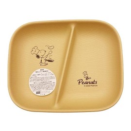 Marimo Craft SPSJ-1018 Snoopy Square One Plate S Cook Pattern W 8.4 x H 1.2 x D 6.7 inches (21.4 x 3 x 17 cm)