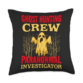 Ghost Hunt Paranormal Investigator Fan Funny Ghost Hunting Crew Paranormal Investigator Throw Pillow, 18x18, Multicolor