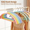 14 Pack Metal Hangers, No Shoulder Bump Non-Slip Curved Sweater
