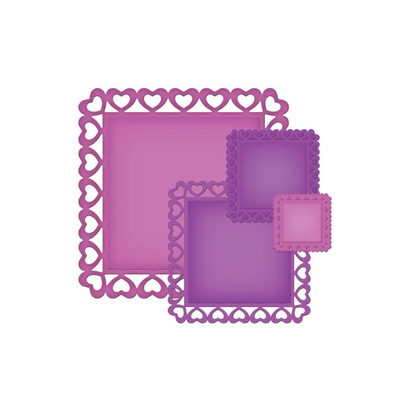 Spellbinders Heart Squares