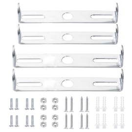 4pcs Ceiling Light Plate Kit, Ceiling Fixture Light Fixture Bracket, Light Fixture Mounting Bracket, Carbon Steel with Screws Nuts for Home Office Pendant Wall Light Kit