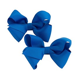 GIZZY® Girls Two Piece Royal Blue Bows Hair Clip Set.