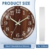 QINFIEY 12 Inch Day of Week Wall Clock, Non Ticking