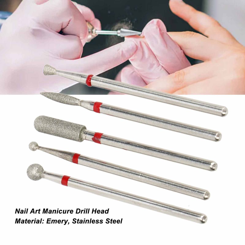 5 Type Nail Art Manicure Drill Bits Nail Drill Bits