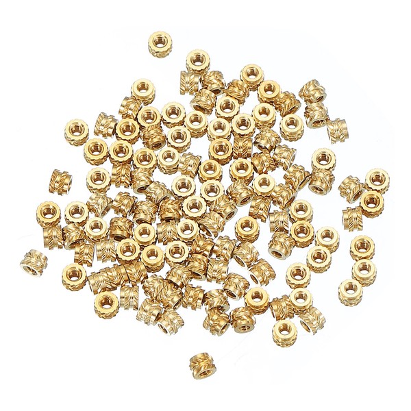 PATIKIL M6 Threaded Inserts M6x5x8mm, 50 Pcs Brass Heat Set