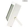Hodogaya Electronics Sales Thermometer/Hygrometer with Clock Digital White