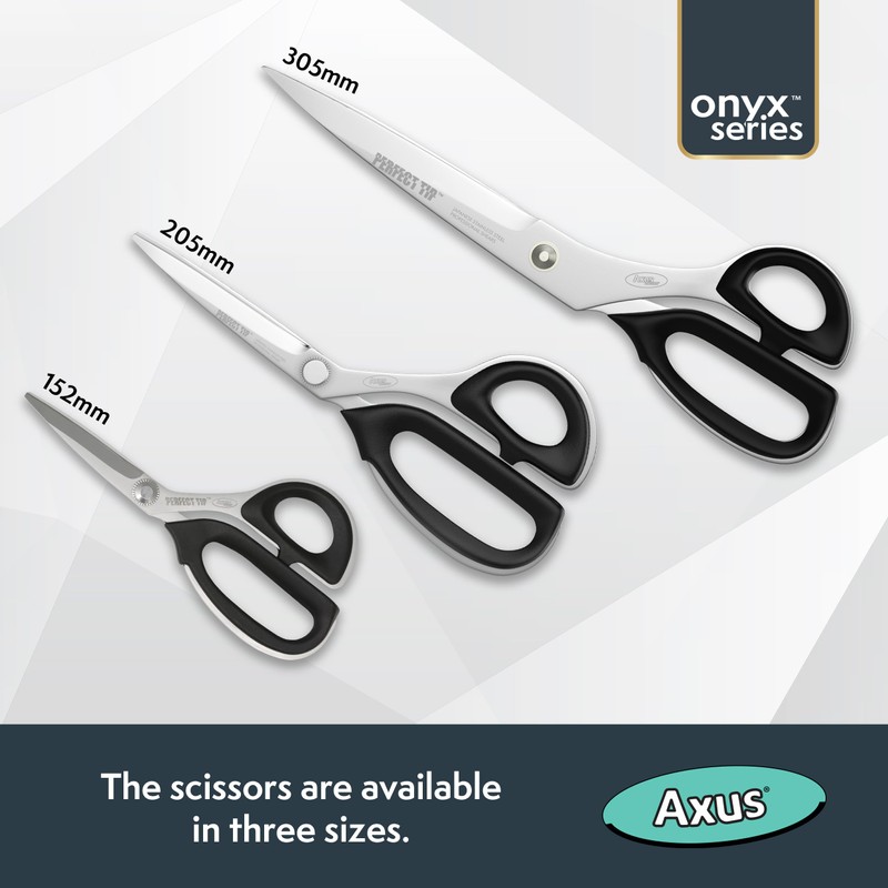 Axus Decor Perfect Tip Precision Scissors (Onyx Series) - Stainless