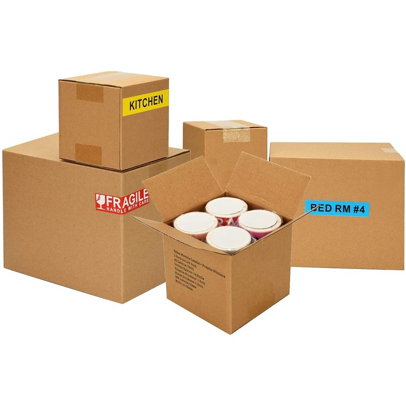 960pcs Home Moving Labels, Moving House Labels Color Coding Labels,