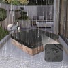 Fire Pit Cover Square for In Ground Firepit,420D Oxford Waterproof