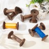 PH PandaHall 8pcs Wooden Spools 3.1 inch Sewing Bobbins Empty