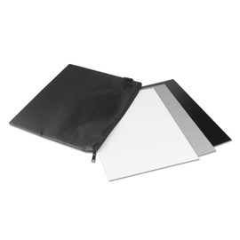 Ares Foto® Grey Card White Balance Grey Card for Manual White Balance and Exposure Measurement • Reflects 18% of Light • With Neoprene Bag and Colour Reference Cards • Large Variant: 25.4 x 20.2