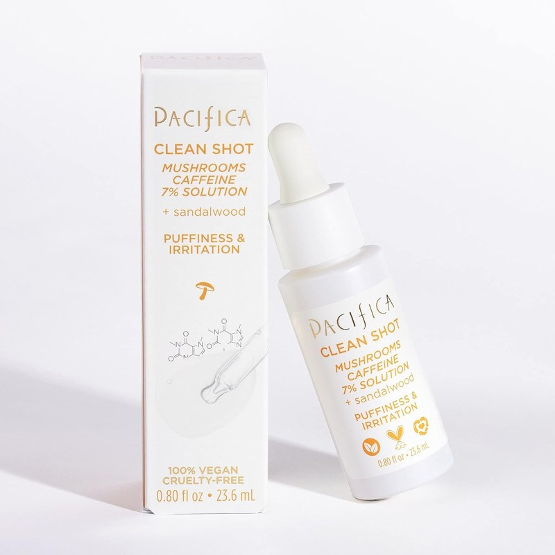 Clean Shot Mushrooms and Caffeine 7 Percent by Pacifica for
