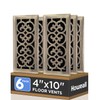 Howeall 4x10 Inches 6 Pack Heavy Duty Walkable Floor Register