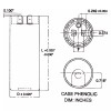 Vanguard BC-124M-165 Start Capacitor, Mfd 243-292 uF, 108-130VAC, 50/60Hz