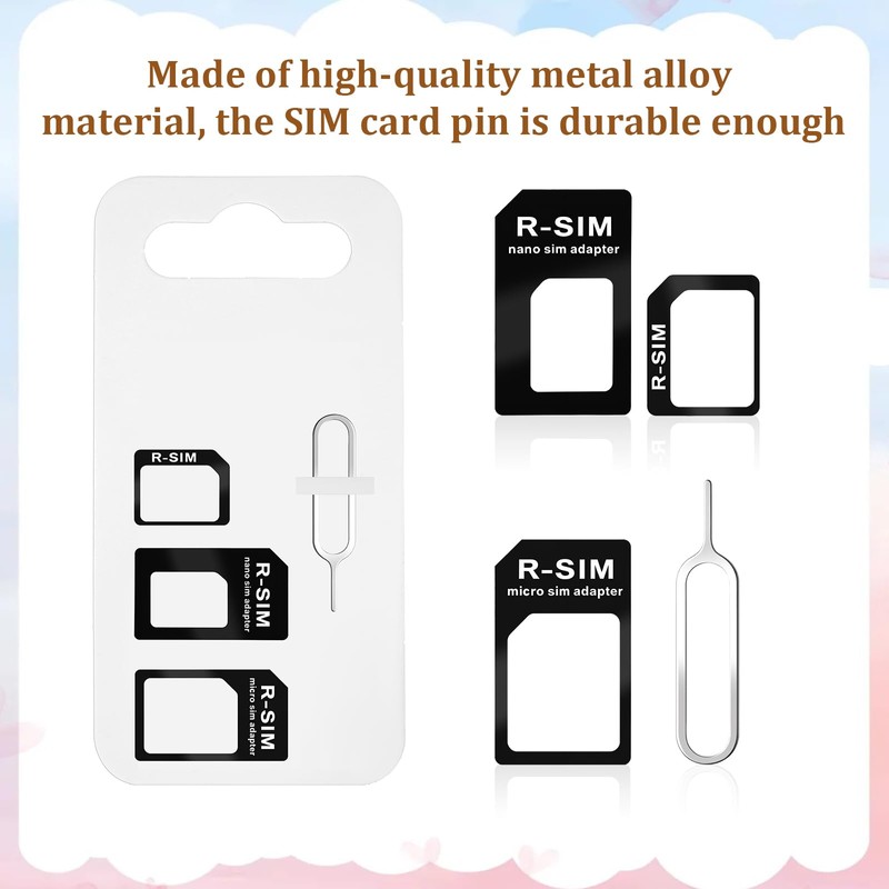 10 Pack Sim Adapter Kit, Sim Card Adapter 4 in