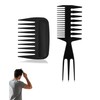 CULEB 2 Pezzi Set di Pettine Denti Larghi per Onde,