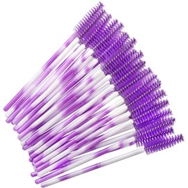Paquete de 300 cepillos desechables para pestañas postizas para extensiones de pestañas aplicadoras, Deep Purple-300pcs